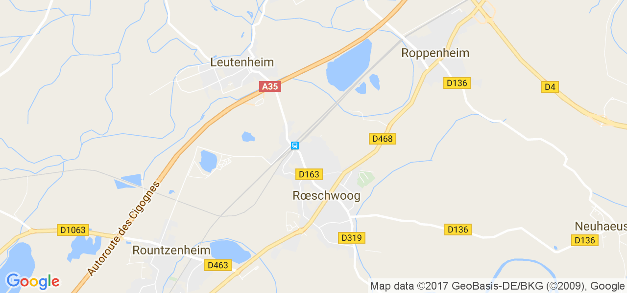 map de la ville de 